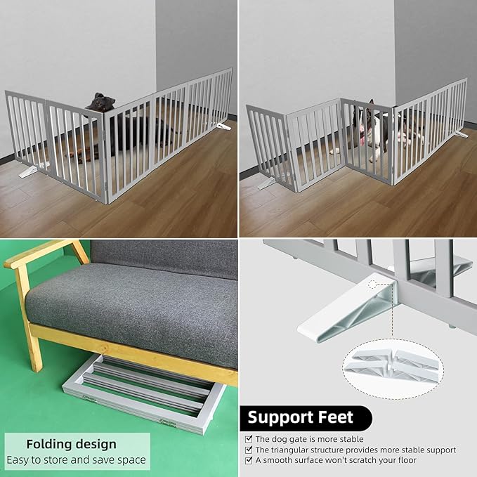 ZJSF Freestanding Indoor Dog Gate - Image 4