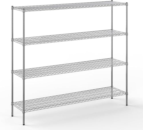 18" Deep x 72" Wide x 64" Height Wire Shelving Kit | 4-Tier | NSF Commercial by Regal+Altair