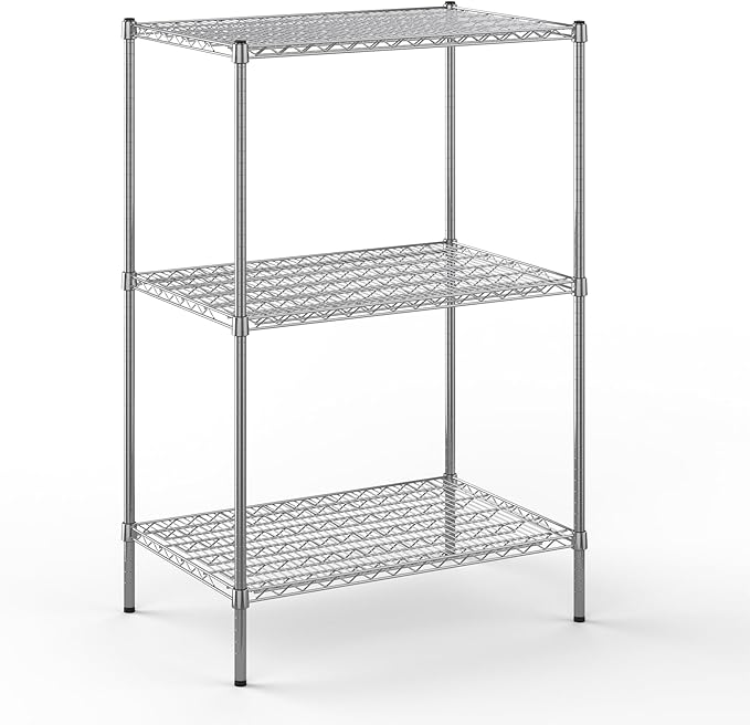 24" Deep x 36" Wide x 54" Height Wire Shelving Kit | 3-Tier | NSF Commercial by Regal+Altair