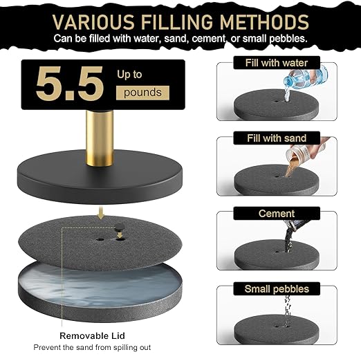 kaiyomi 8Pcs Stanchions Posts Velvet Ropes - Image 3