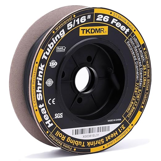 TKDMR 26 Ft 5/16" Heat Shrink Tubing by TKDMR