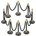 8pcs Sturdy Stanchion Posts, Water/Sand/Concrete Fillable Leakproof Base by CAMMOO