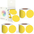 2 - Inch Round Yellow Color - Coding Stickers, 4 Rolls, Organizing by WANSTE