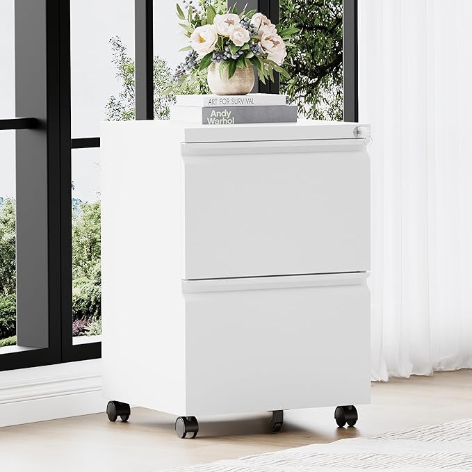 2 Drawer File Cabinet，Mobile Filing Cabinet - Image 8