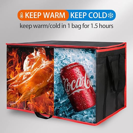 Bodaon 5-Pack Cooler Insulated Food Delivery Bag, Rideshare Delivery Bag - Image 3