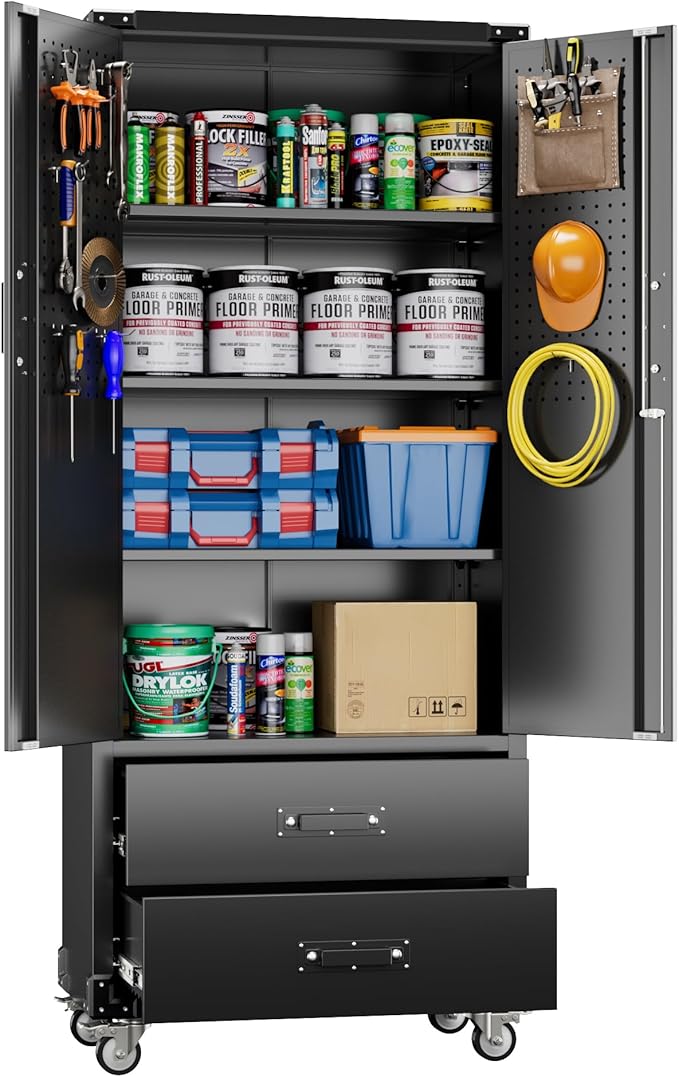 Aobabo Upgraded Metal Garage Storage Cabinet by Aobabo