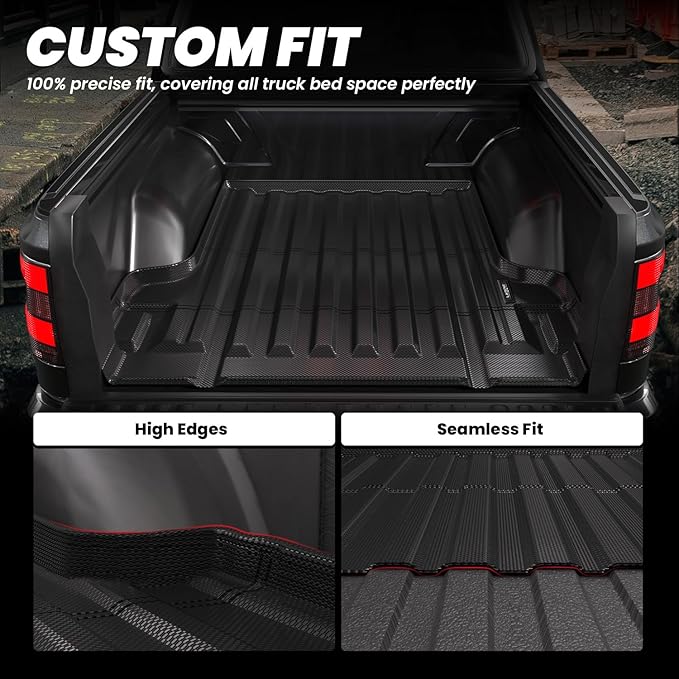 LASFIT Bed Mat for Nissan Frontier 2022-2026 5FT/59.5 inchs, All Weather TPE - Image 3