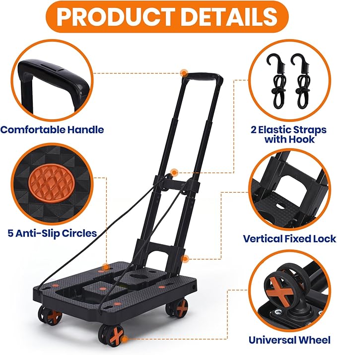 Folding Hand Truck, Dolly Cart - Image 7