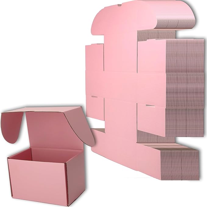 8x6x6 inches Small Shipping Boxes Set of 25 by Lmuze
