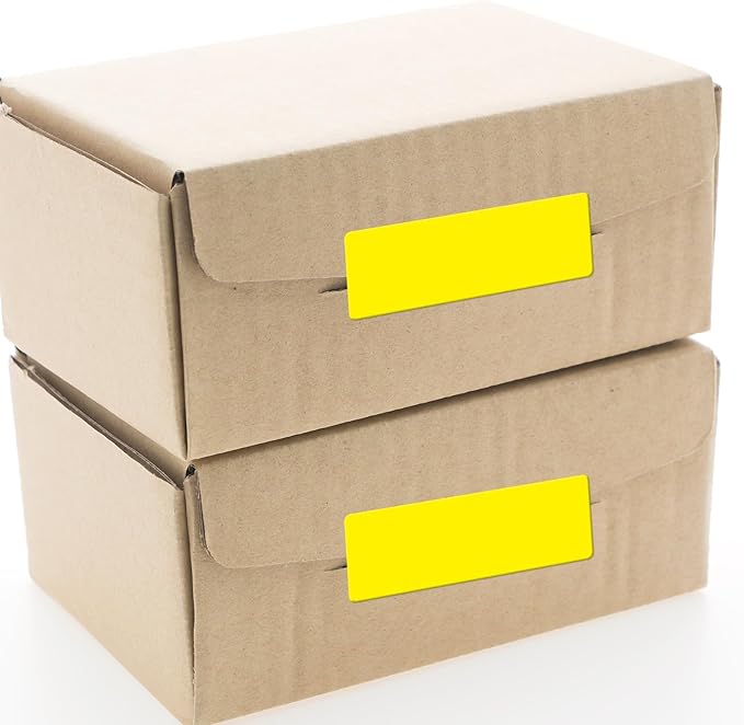Yellow Color Coding Labels 1 × 2 Inches Self-Adhesive Vinyl Rectangle Stickers - Image 6