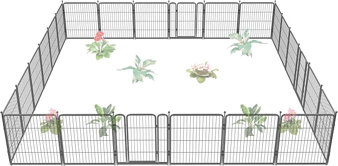 FXW Garden Fence Outdoor for The Yard – 32in x 54.7ft Heavy Duty Metal Animal by FXW