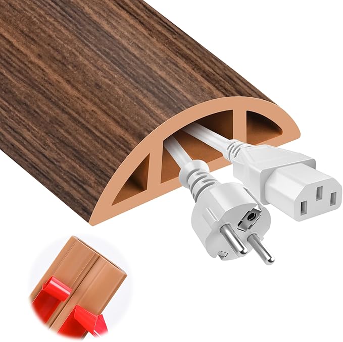MYFAMIREA 10FT Floor Cord Cover by MYFAMIREA