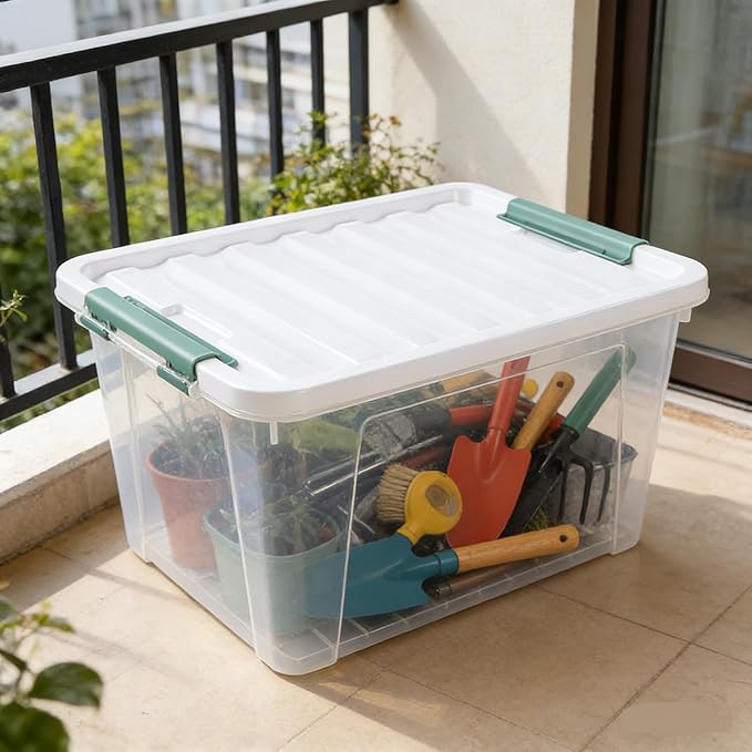 Plastic Storage Bin, Stackable and Nestable Storage Boxes - Image 7