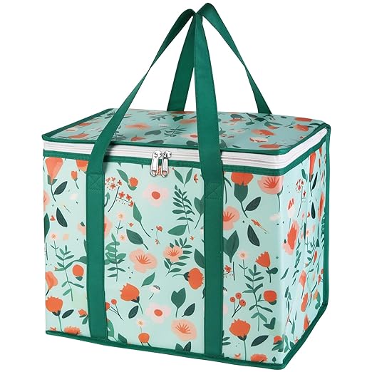 Bodaon 1-Pack Insulated Reusable Grocery Shopping Bags, X-Large Picnic Cooler by Bodaon