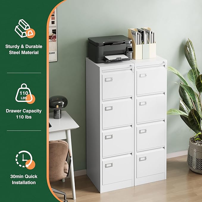 Letaya 4 Drawer File Cabinet - Image 9