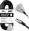 3-Outlets Indoor Outdoor Extension Cord Weatherproof by HONDERSON