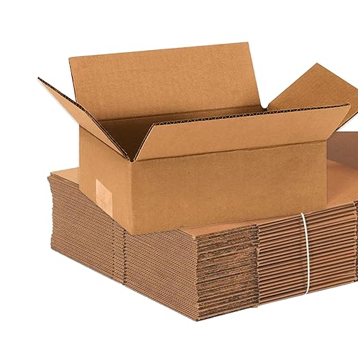 Aviditi Shipping Boxes Flat 9"L x 6"W x 3"H, Moving and Storage by BOXUSA