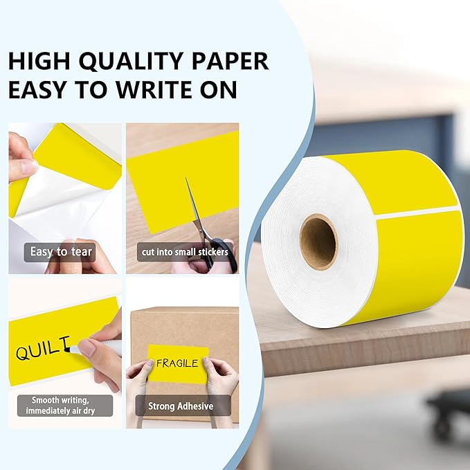 PARLAIM 3 X 5 Inch 1000Per/4Rolls Rectangle Inventory Color Coding Labels - Image 3