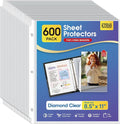 KTRIO 600 Pack Sheet Protectors 8.5 x 11 inch, Plastic Sleeves by KTRIO