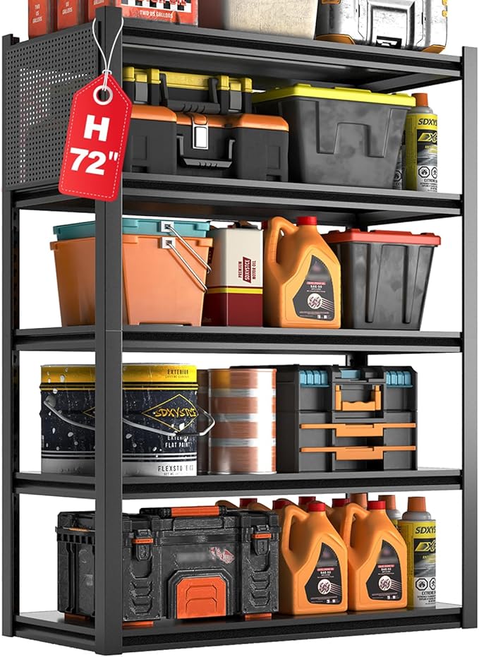 Metal Garage Shelving Unit by Unknown