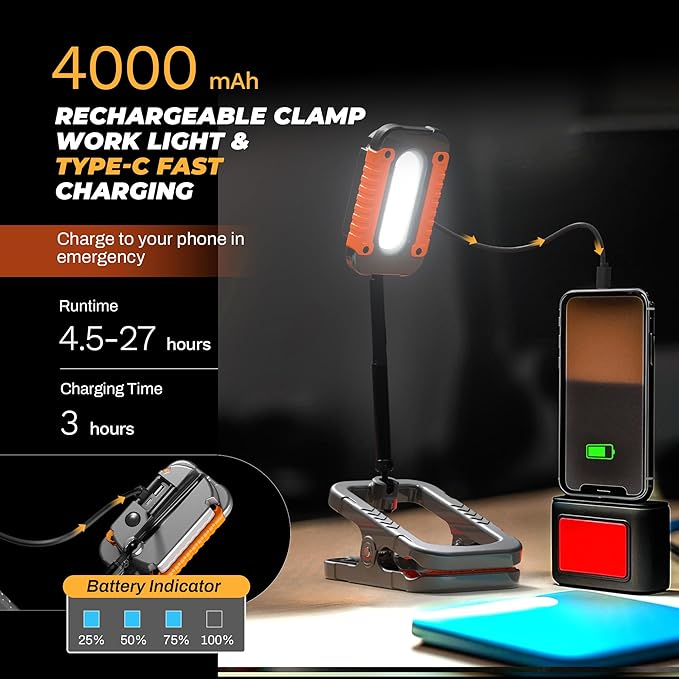 Rechargeable LED Work Light - Image 4