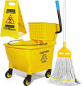 35 Qt Commercial Mop Bucket by SOBONNE