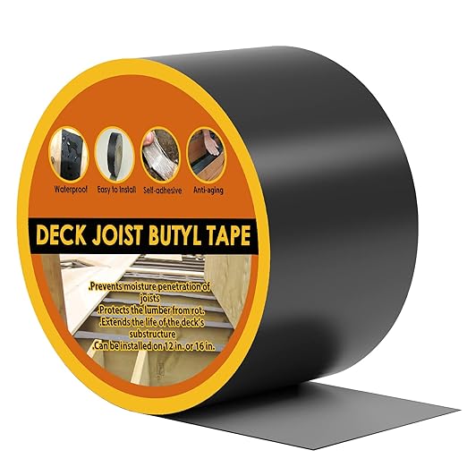 Deck Joist Tape 4" x 50', Butyl Joist Tape by JOAPRIL
