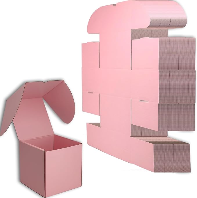 6x6x6 inches Small Shipping Boxes Set of 20 by Lmuze