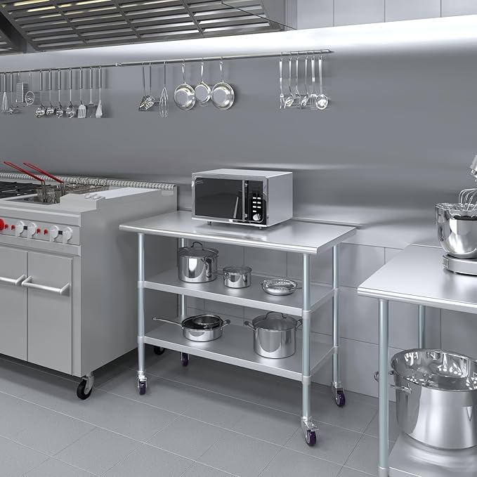 AmGood Stainless Steel Work Table - Image 5