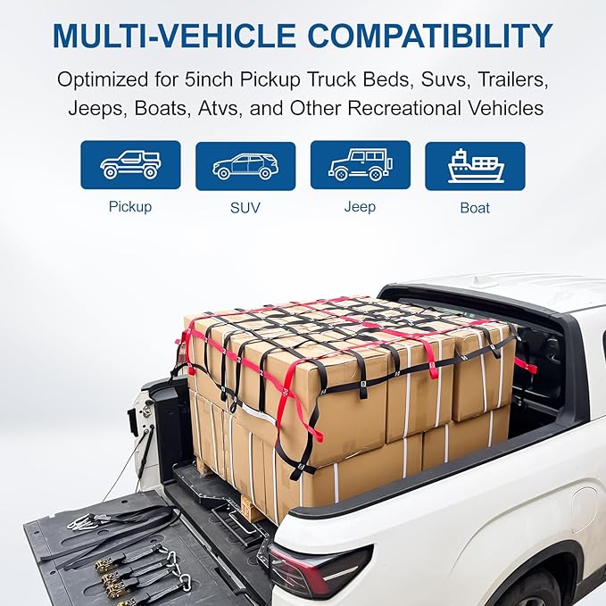 Cargo Net for Pickup Truck Bed - Image 7