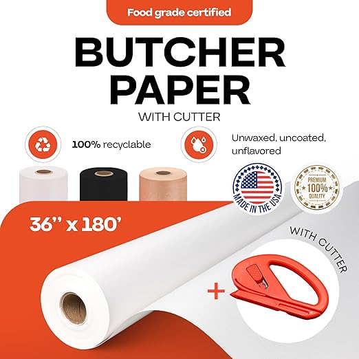 White Butcher Paper 36" x 2160" - Image 2
