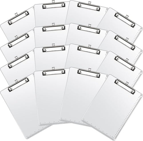 16 Pieces Metal Clipboard, A4 Letter Size 12.5 x 9 Inch Aluminum Edge Document by Henoyso