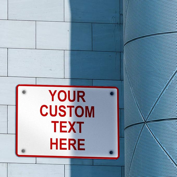 Aluminum Weatherproof Metal Sign Multiple Sizes Custom Personalized Text Here - Image 3