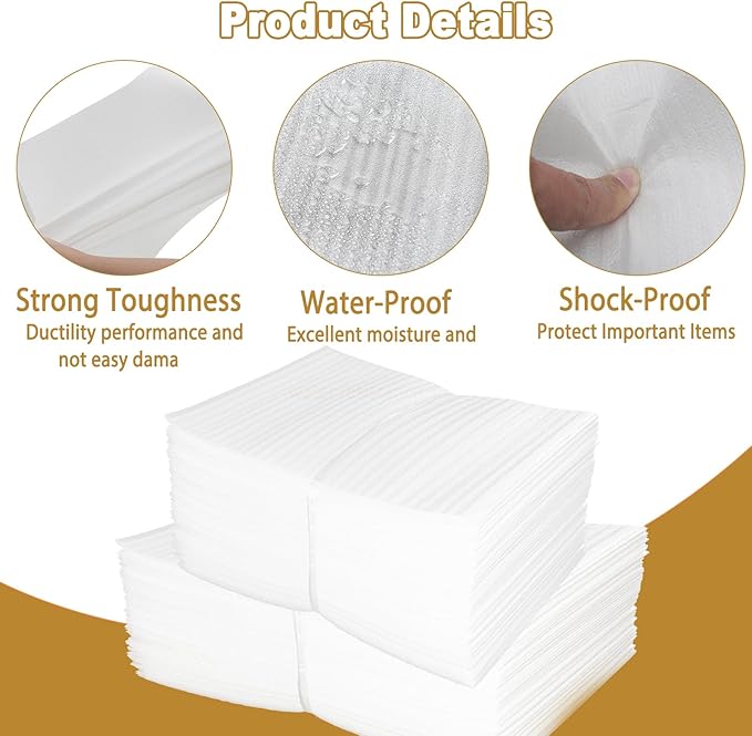 100 Pack 12''x 14'' Cushion Foam Pouches, Moving Supplies - Image 5