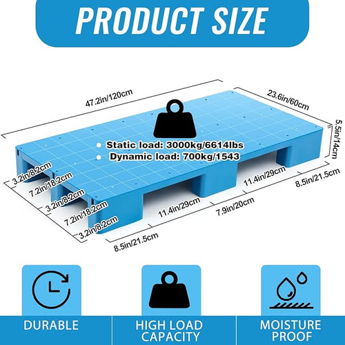 1 Pcs Plastic Pallet for Basement Storage Easy Stack Lightweight Floor Pallet - Image 2