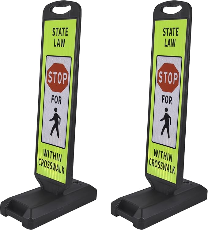 OrangeStar 43" Pedestrian Crossing and Stop Sign, Traffic Control by OrangeStar