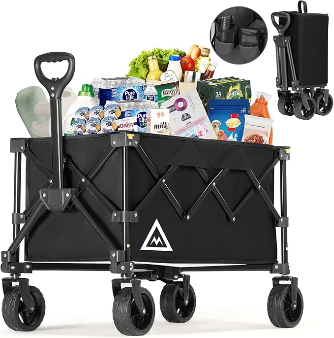 Wagon Cart Shopping Foldable Folding Collapsible by Muarch