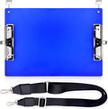 Aluminum Metal Clipboard with Detachable Adjustable Shoulder Strap A4 Double by Liushun