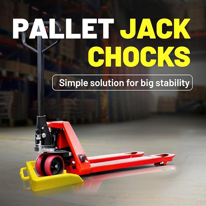 ROBLOCK Pallet Jack Chock Heavy Duty Wheel Chock, Pallet Jack Stopper - Image 3