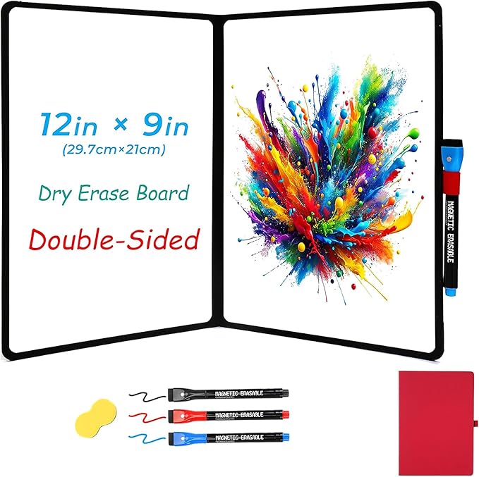 Double-Sided White Board 12x9 inch by iNenya