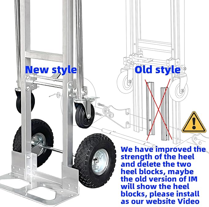3 in 1 Convertible Hand Truck Dolly Cart - Image 2