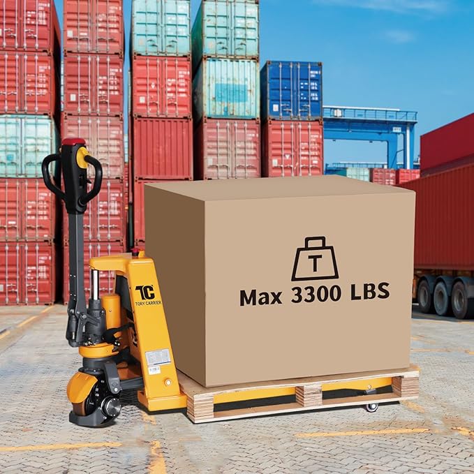 Tory Carrier Electric Pallet Jack Truck, 3300lbs Capacity Motorized Pallet Lift - Image 6