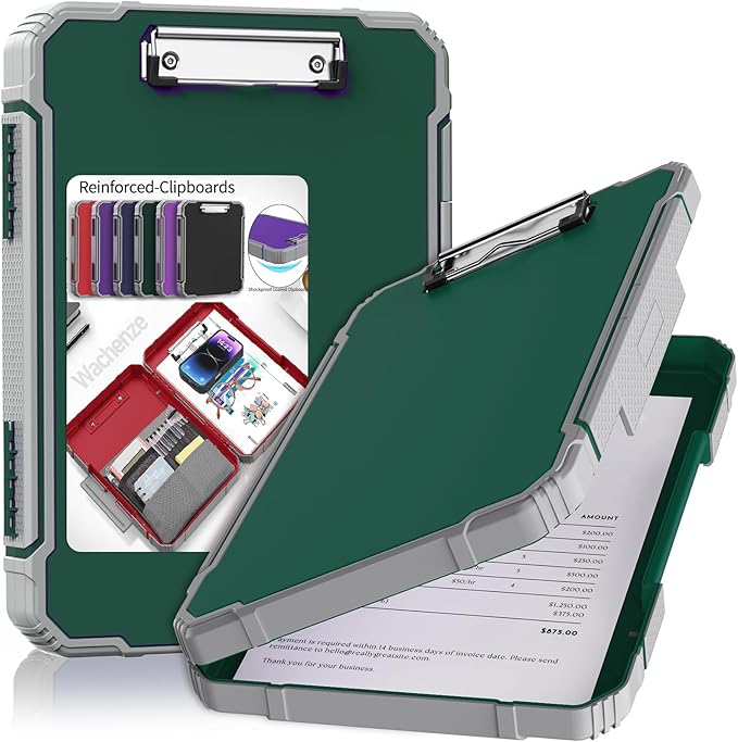 Thicker Clipboard with Storage, Internal Pen Pouch Included, A4 / Letter Size by Unknown