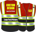 BeautyWill Custom Logo Safety Vest Class2 High Visibility Reflective Vest by BeautyWill
