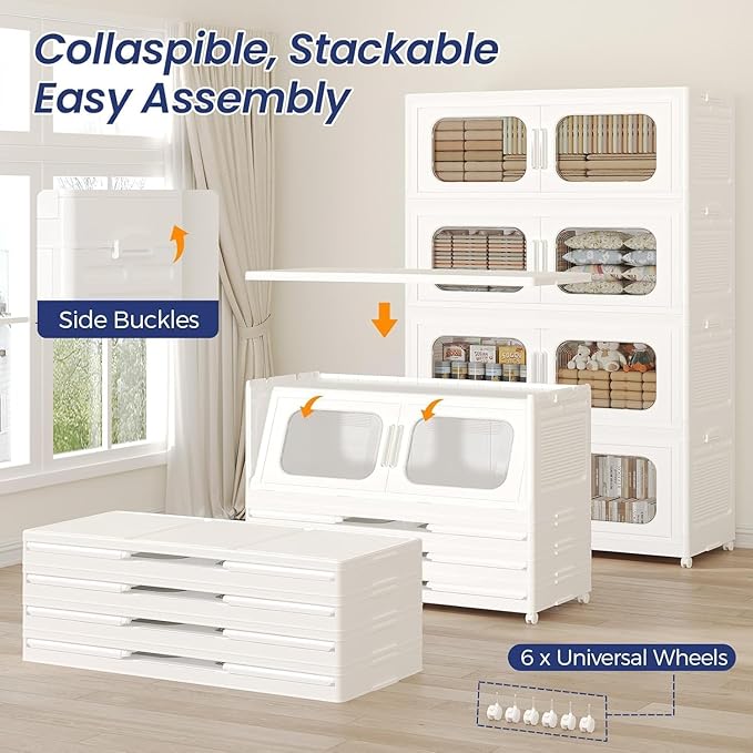 1000QT Large Stackable Storage Bins - Image 5