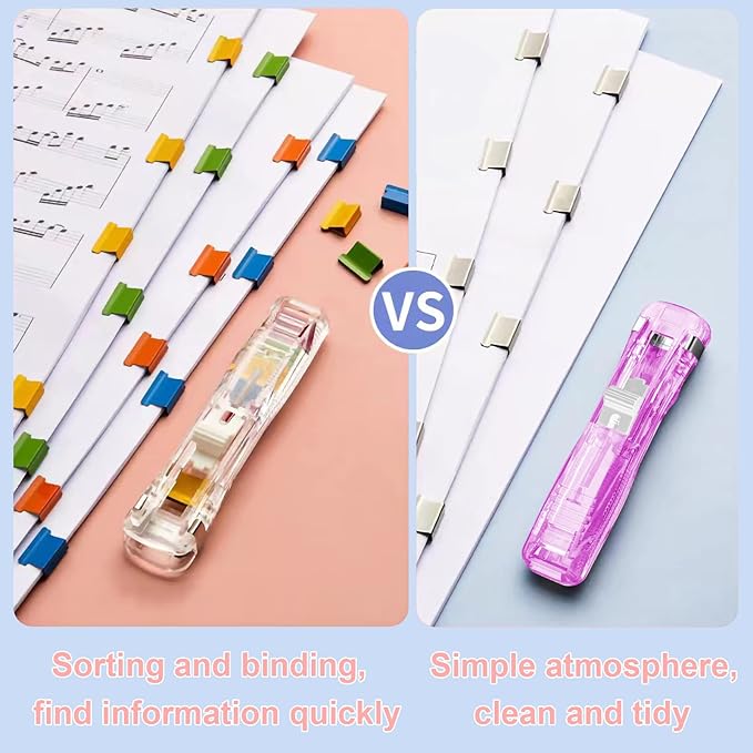 Reusable Portable Paper Clam Clip Dispenser, 40 Sheet Capacity-2Pcs, 100 Metal - Image 3