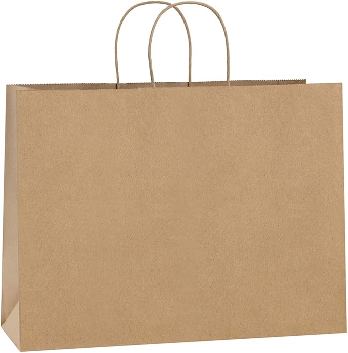 BagDream 100Pcs 16x6x12 Inches Kraft Paper Bags by BagDream