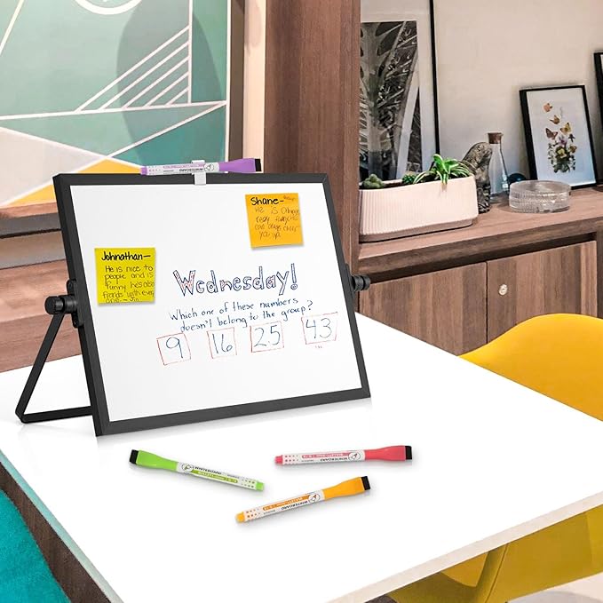 Dry Erase Magnetic White Board, Portable Small Whiteboard Set - Image 6