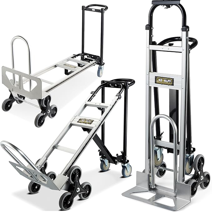 3 in 1 Industrial Convertible Hand Truck Dolly Heavy Duty, 1000LB Capacity by EnjoyYourChicks