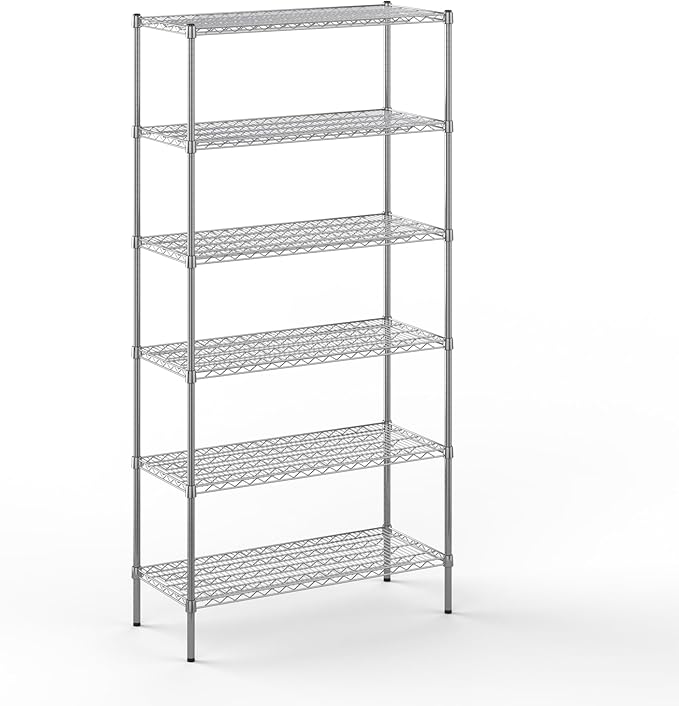 18" Deep x 42" Wide x 86" Height Wire Shelving Kit | 6-Tier | NSF Commercial by Regal+Altair